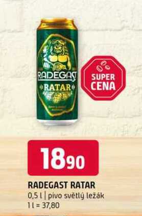 Radegast Ratar 0.5l