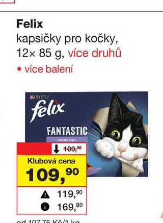 Felix kapsičky pro kočky, 12x 85 g