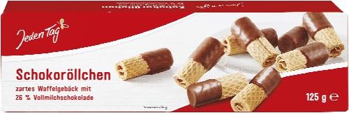 Jeden Tag Trubičky čokoládové, 125 g