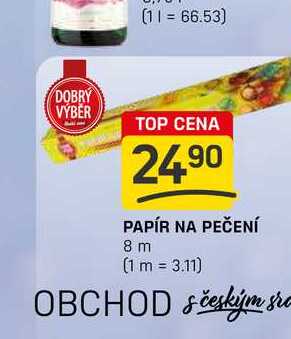 PAPÍR NA PEČENÍ 8 m