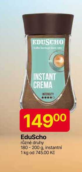 EduScho různé druhy 180-200 g, instantní káva