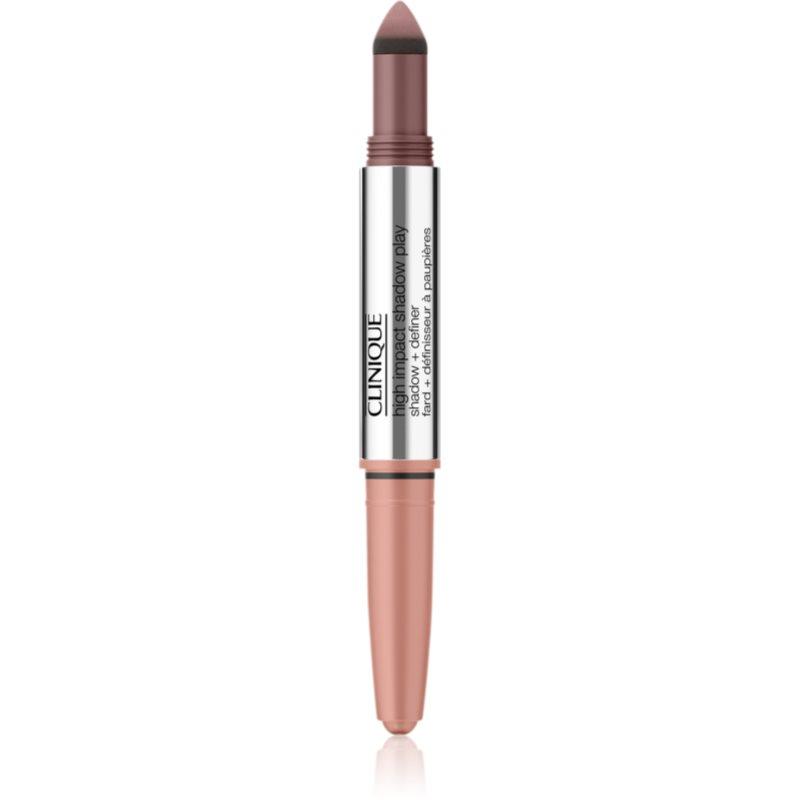 Clinique High Impact Shadow Play™ Shadow & Definer oční stíny v tužce duo odstín Rose +Truffles 1.9 g