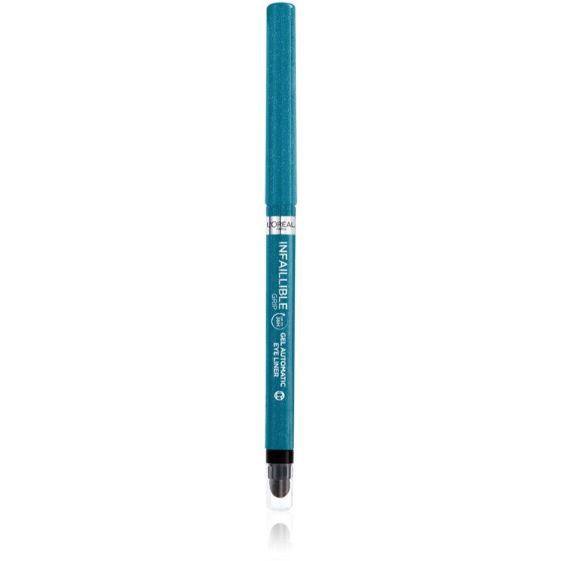 L’Oréal Paris Infaillible Grip 36h Gel Automatic Liner gelová tužka na oči s aplikátorem odstín 07 Turquoise Faux Fur 0.4 g