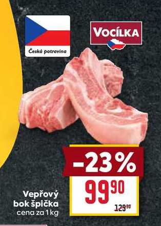 Vepřový bok špička cena za 1kg