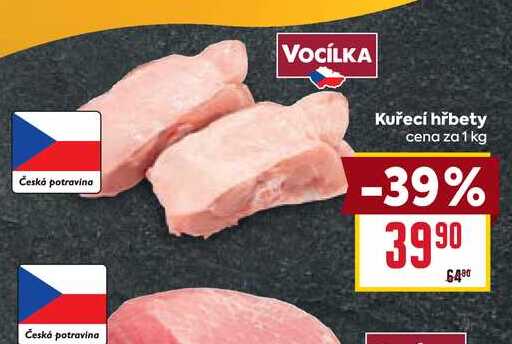 Kuřecí hřbety cena za 1 kg 