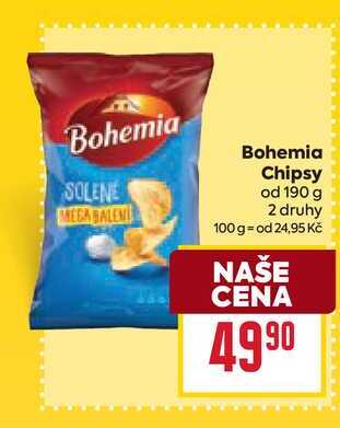 Bohemia Chipsy od 190 g 
