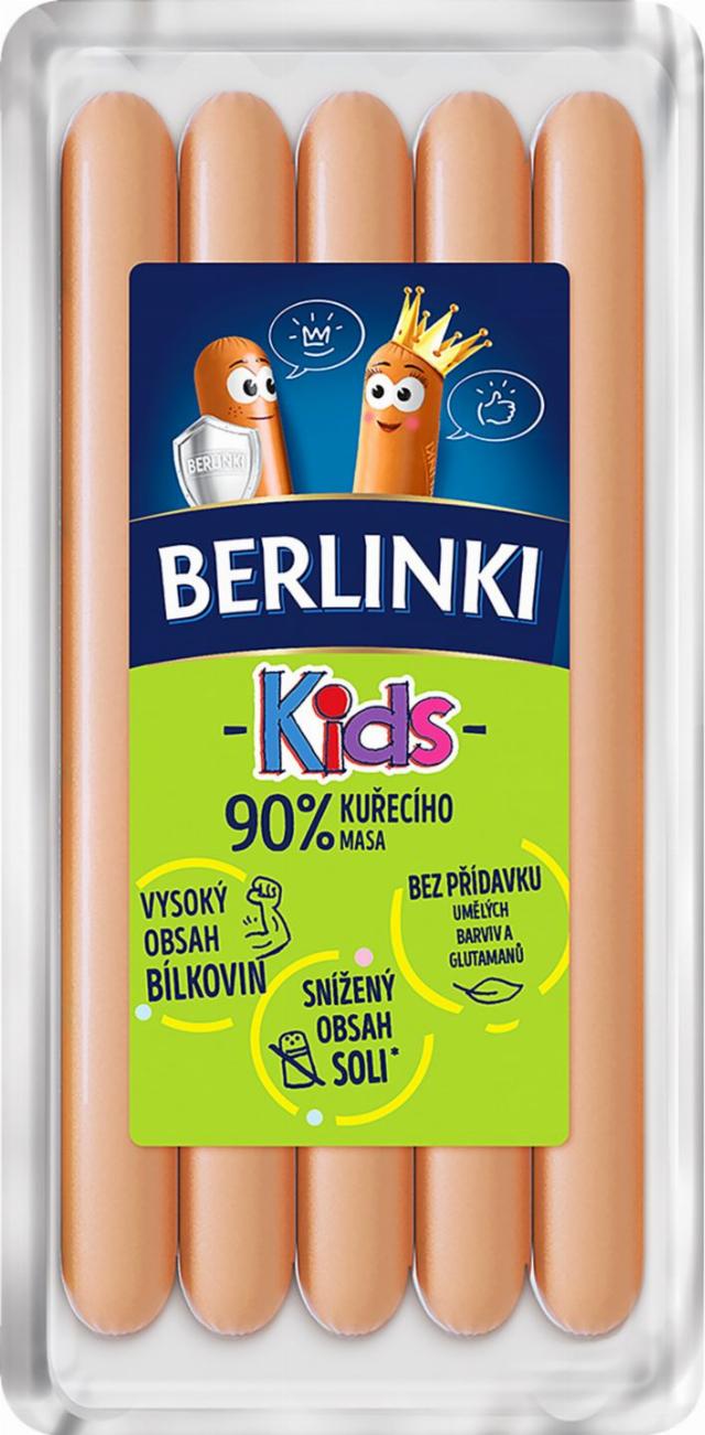 Animex Berlinky Kids Kuřecí párky