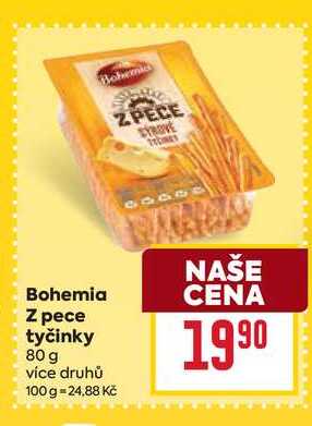 Bohemia Z pece tyčinky 80 g 