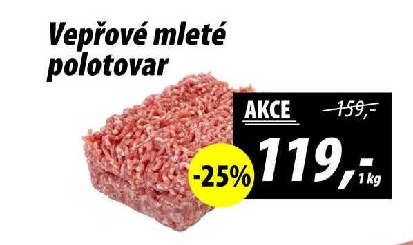 Vepřové mleté polotovar, 1kg 