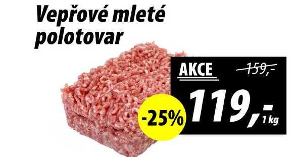 Vepřové mleté polotovar, 1 kg 