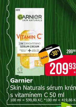 Garnier Skin Naturals sérum krém s vitamínem C 50 ml