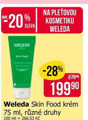 Weleda Skin Food krém 75 ml, různé druhy 