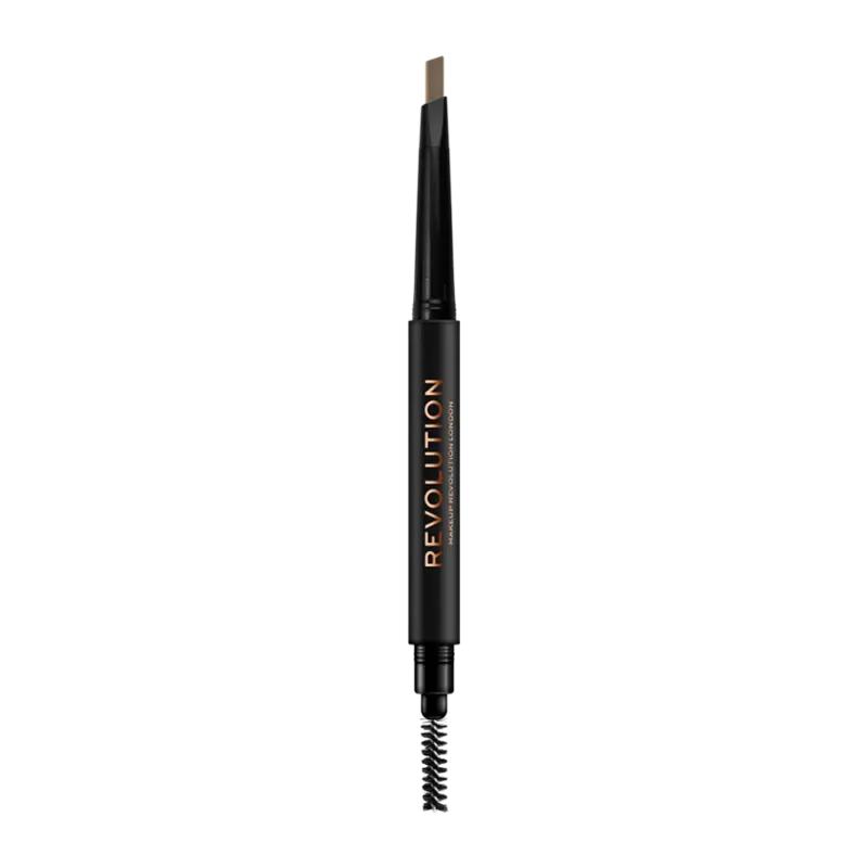Makeup Revolution Tužka na obočí Duo Brow Definer 01 Light brown, 1 ks