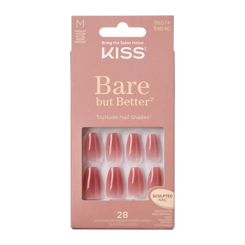 KISS Umělé nehty Bare but better Nude Nude, 1 ks
