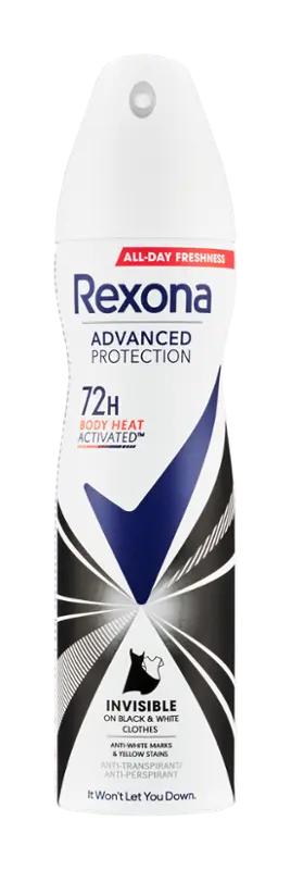 Rexona Antiperspirant sprej pro ženy Invisible Black & White, 150 ml