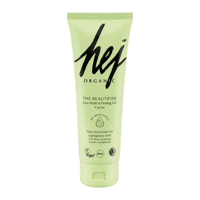 Hej Organic Čisticí gel a peeling s kaktusem, 125 ml