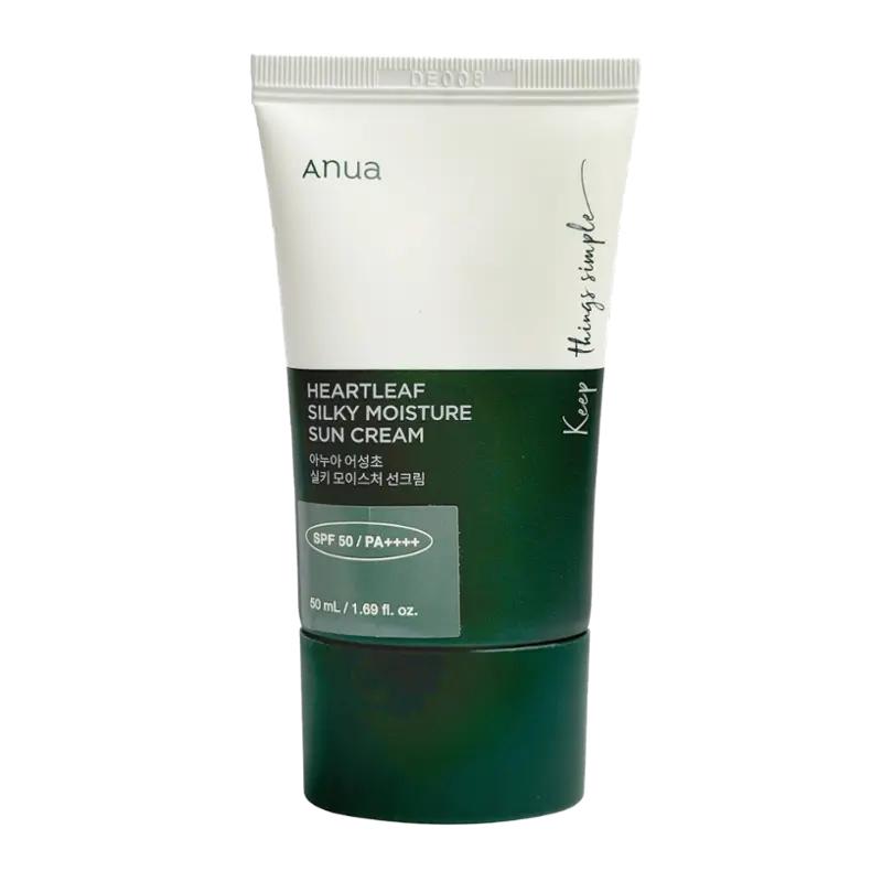 Anua  Vyživující krém Heartleaf Silky Moisture SPF50+, 50 ml