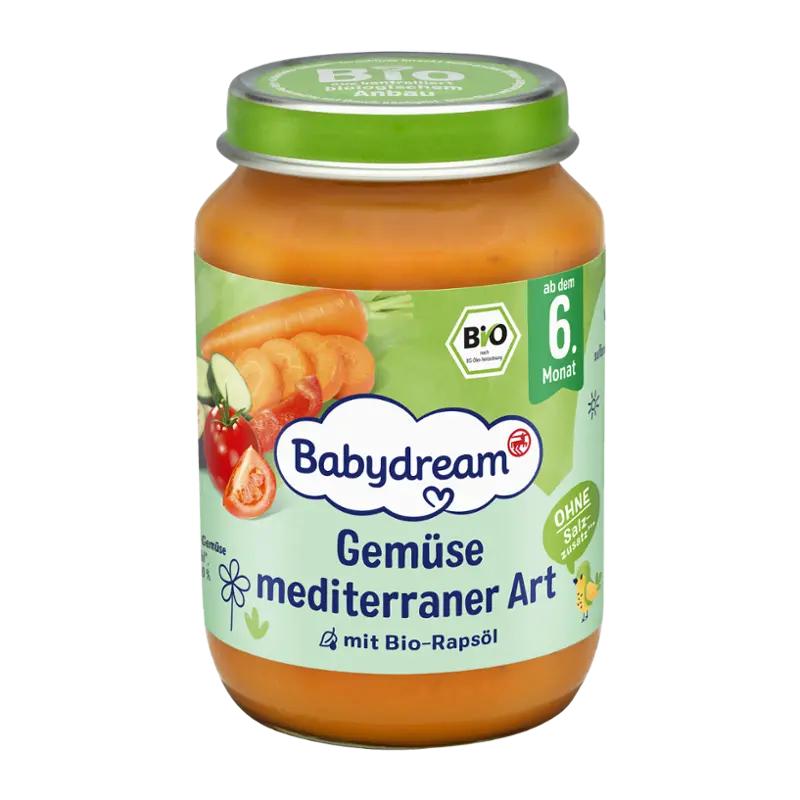 Babydream BIO příkrm středomořská zelenina, 190 g