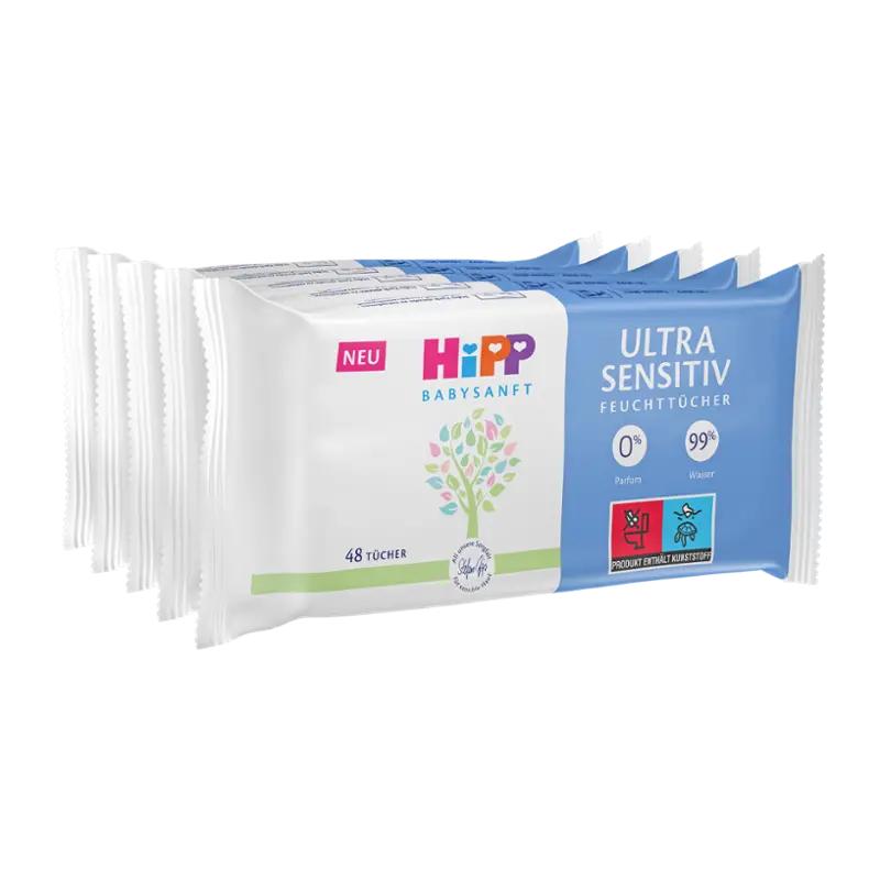 HiPP Čistící vlhčené ubrousky Ultra Sensitiv 5x 48 ks, 240 ks