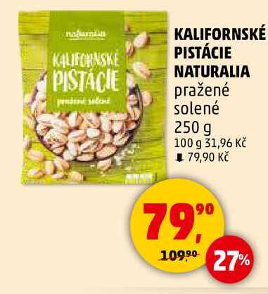 KALIFORNSKÉ PISTÁCIE NATURALIA pražené solené, 250 g 
