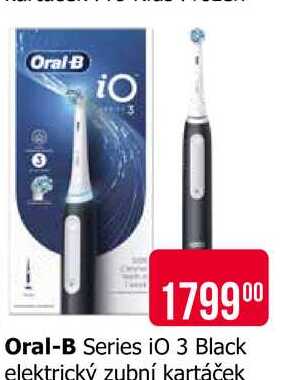 Oral-B Series iO 3 Black elektrický zubní kartáček 