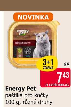 Energy Pet paštika pro kočky 100 g, různé druhy 