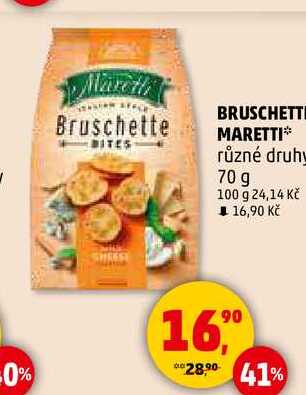 BRUSCHETTE MARETTI různé druhy, 70 g 