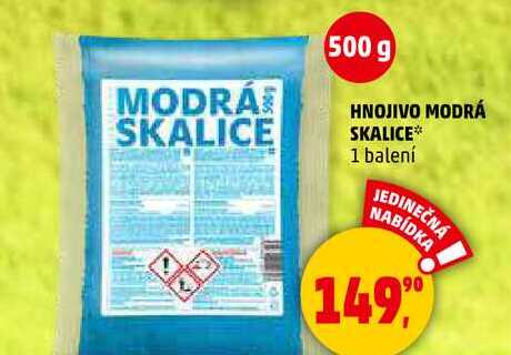 HNOJIVO MODRÁ SKALICE, 1 balení