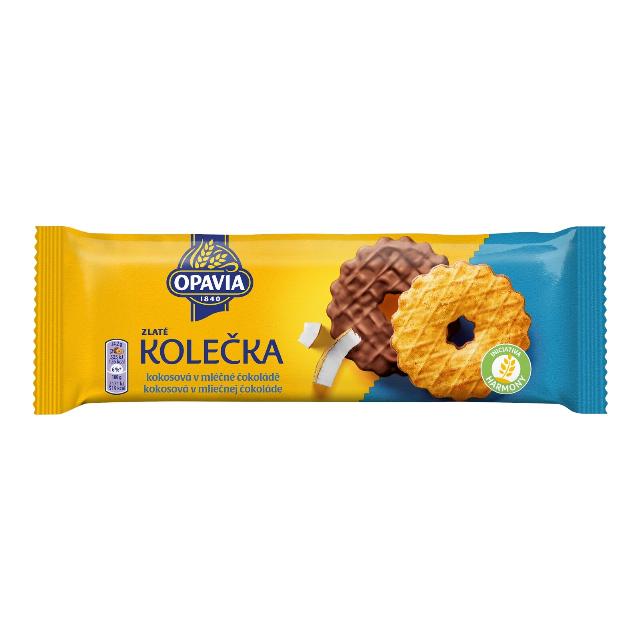 Opavia Zlaté Kolečka s kokosem