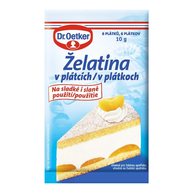 Dr. Oetker Želatina v plátcích