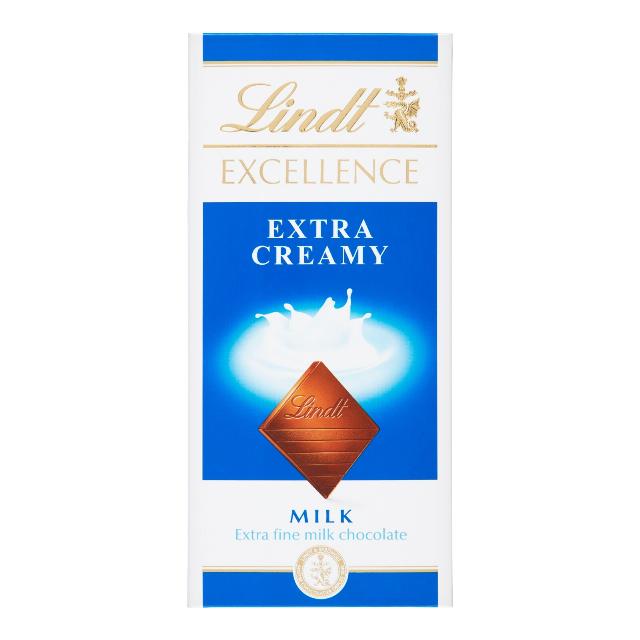 Lindt Excellence Extra Jemná mléčná čokoláda