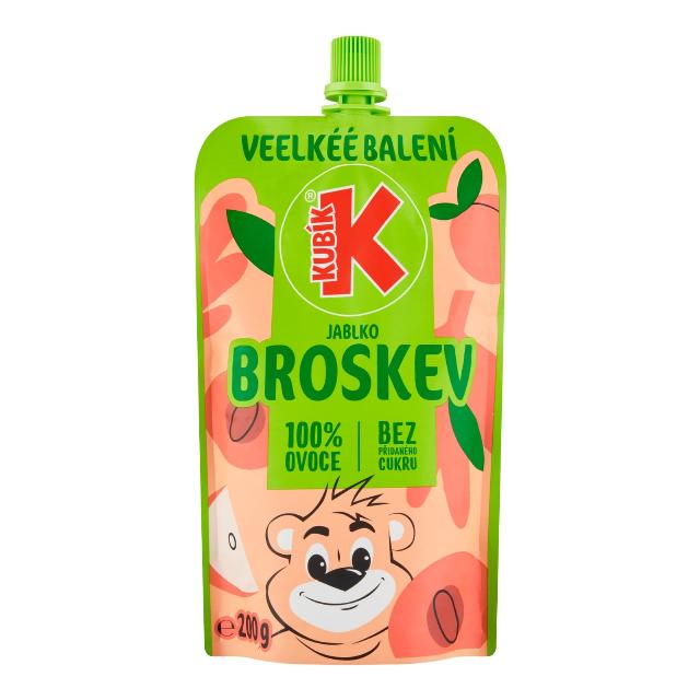 Kubík kapsička 100% Jablko, broskev