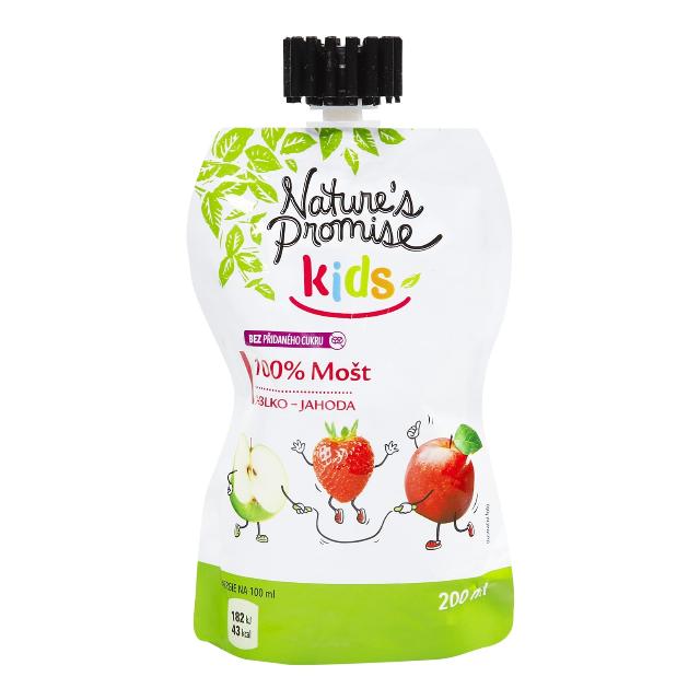 Nature's Promise Kids 100% Mošt jablko, jahoda