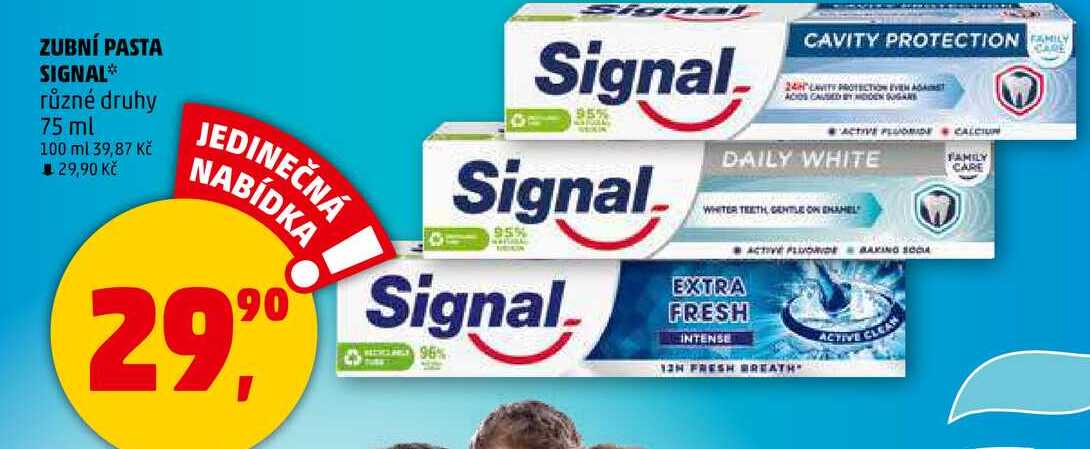 ZUBNÍ PASTA SIGNAL různé druhy, 75 ml 