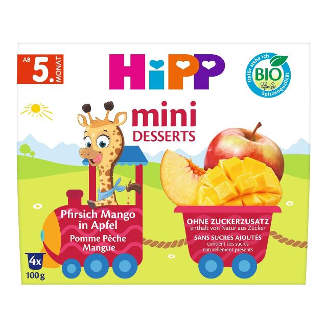 Hipp Bio jablka s broskvemi