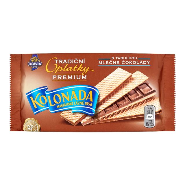 Opavia Kolonáda oplatky s mléčnou čokoládou
