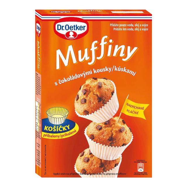 Dr. Oetker Muffiny s čokoládovými kousky