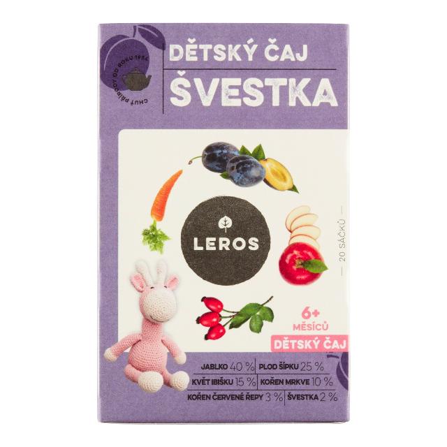 Leros Dětský čaj švestka