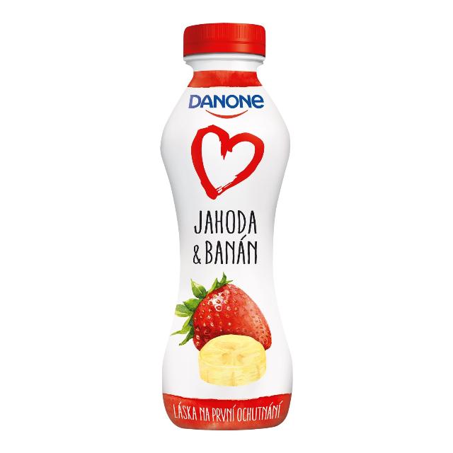 Danone Zakysaný nápoj jahoda a banán