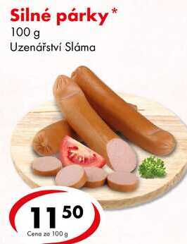 Silné párky, 100 g