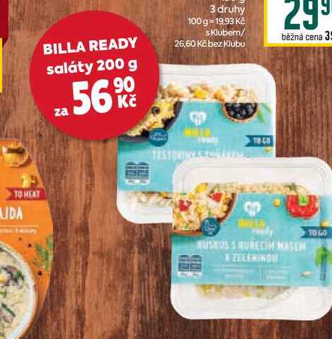 BILLA READY saláty 200 g