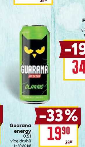 Guarana energy 0,5l