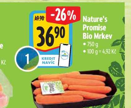  Nature's Promise Bio Mrkev 750 g  