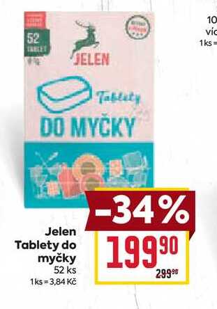 Jelen Tablety do myčky 52 ks