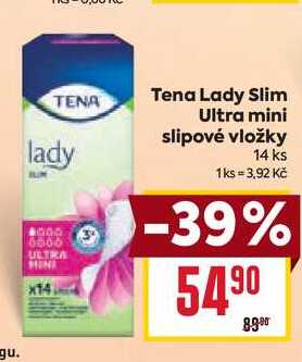 Tena Lady Slim Ultra mini slipové vložky 14 ks