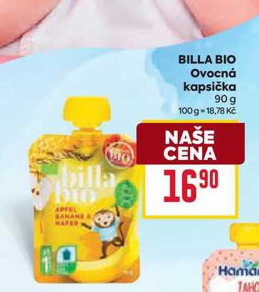 BILLA BIO Ovocná kapsička 90 g