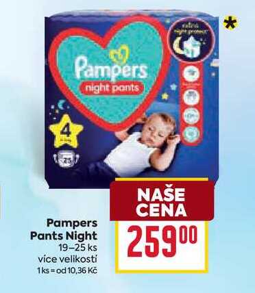 Pampers Pants Night 19-25 ks 