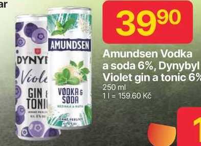 Amundsen Vodka a soda 6%, míchaný drink 0,25l v akci