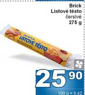 Brick Listové těsto čerstvé 275 g 