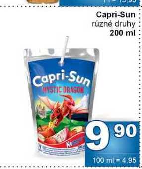 Capri-Sun různé druhy 200 ml